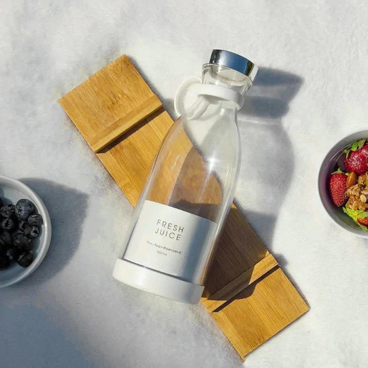 PurePour™ Glass Juice Bottle - Portable Blender